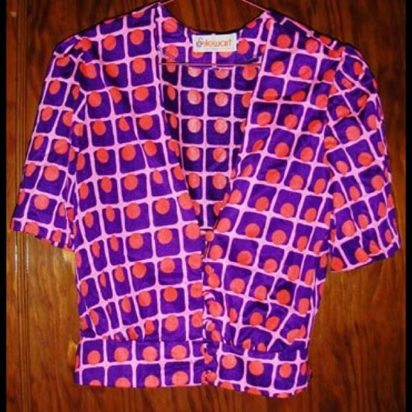 VTG SPACE GIRL GROOVY Atomic Top &Pants MOD Outfit - Picture 5 of 8